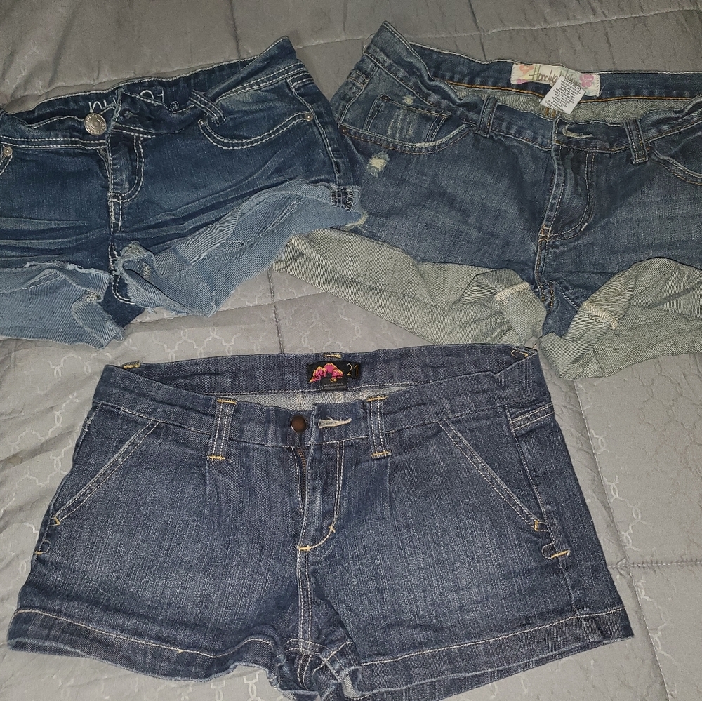 Juniors jean shorts
